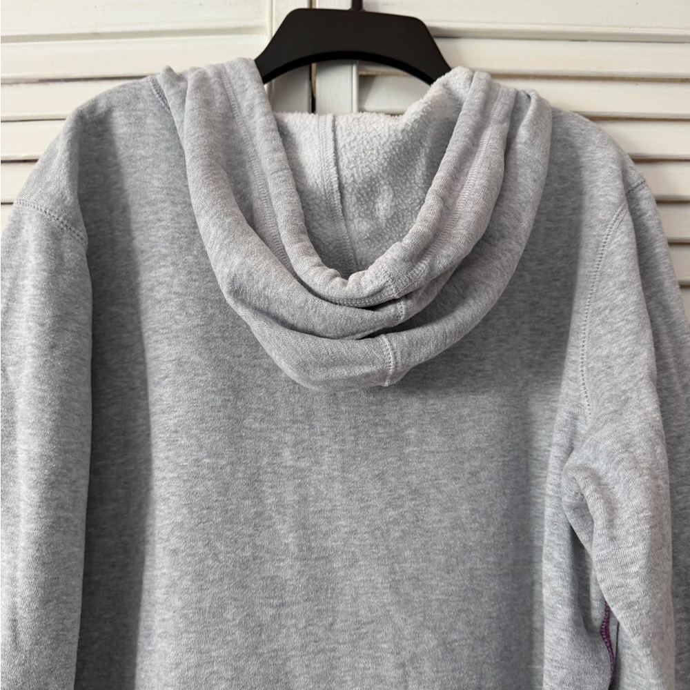LIFE IS GOOD “Do What you Love”patch Heather Gray Zip-Up Hoodie Jacket w pockets - Picture 11 of 12